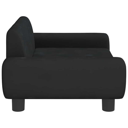 Kinderbank 70X45X33 Cm Fluweel Zwart