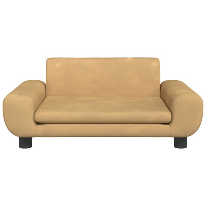 Kinderbank 70X45X33 Cm Fluweel Bruin