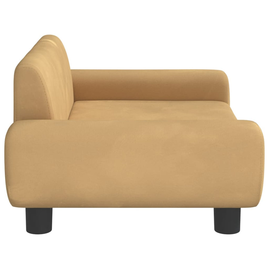 Kinderbank 70X45X33 Cm Fluweel Bruin