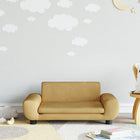 Kinderbank 70x45x33 cm fluweel bruin