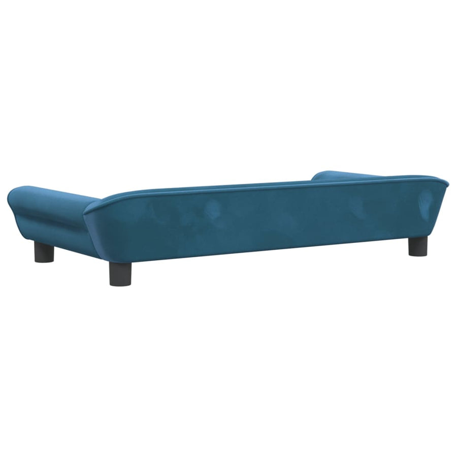 Kinderbank Fluweel 100 x 50 x 26 cm Blauw