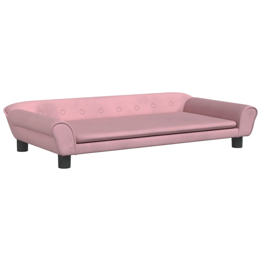 Kinderbank Fluweel 100 x 50 x 26 cm Roze