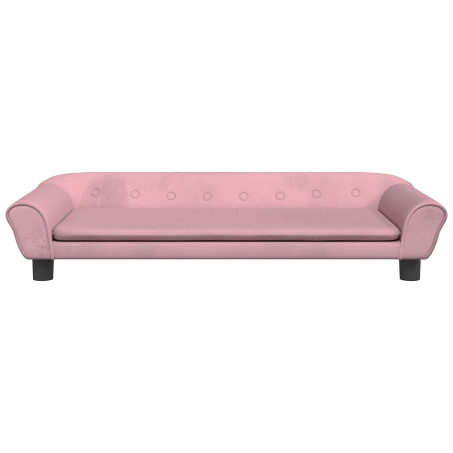 Kinderbank Fluweel 100 x 50 x 26 cm Roze