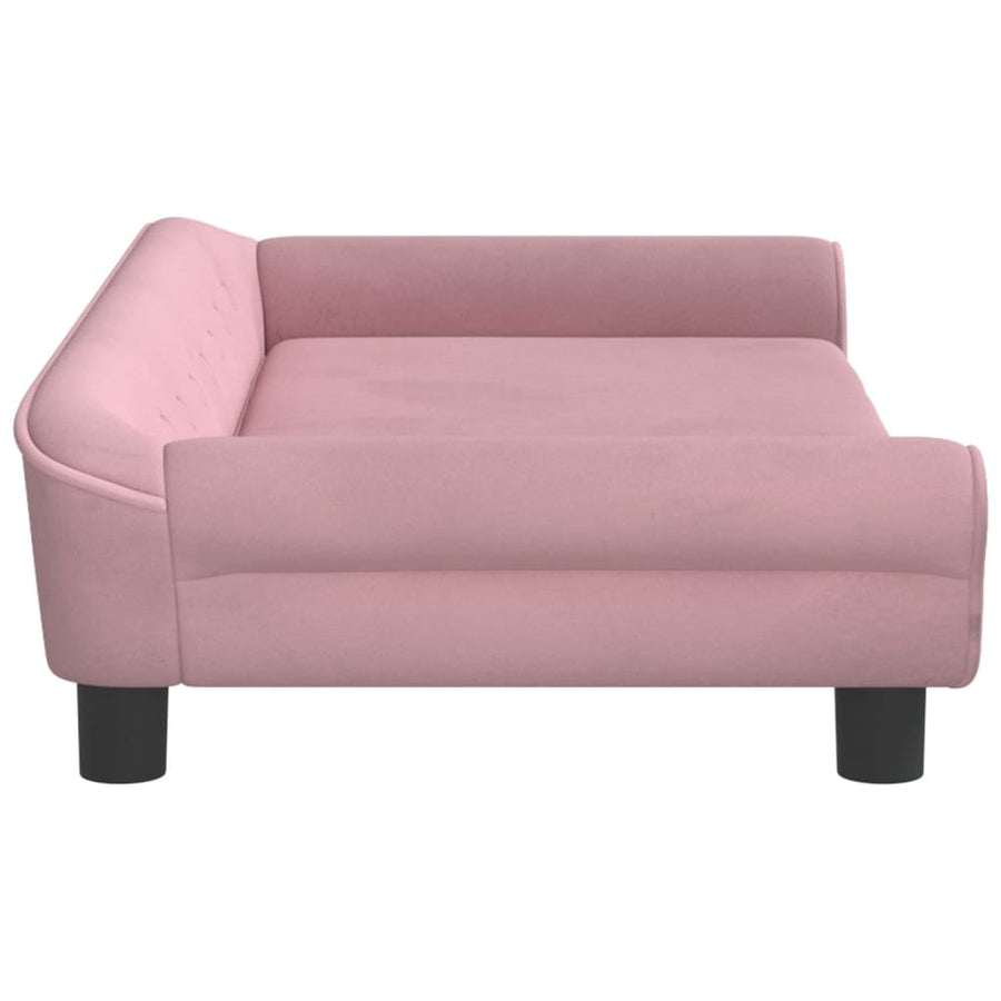 Kinderbank Fluweel 100 x 50 x 26 cm Roze