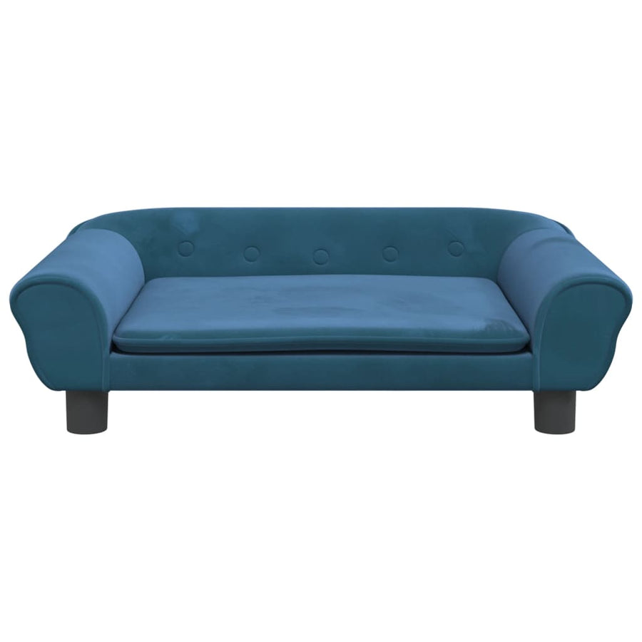 Kinderbank Fluweel 70 x 45 x 26 cm Blauw