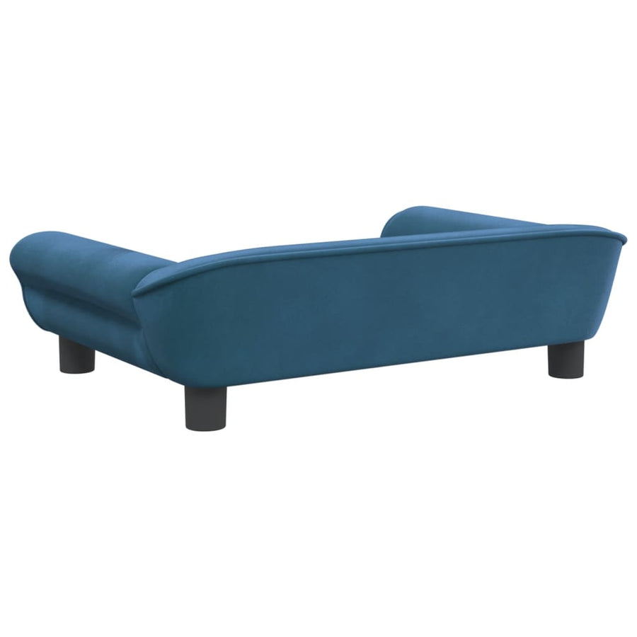 Kinderbank Fluweel 70 x 45 x 26 cm Blauw