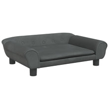 Kinderbank 70X45X26 Cm Fluweel Donkergrijs