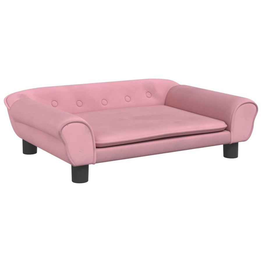 Kinderbank 70X45X26 Cm Fluweel Roze 70 x 45 x 26 cm
