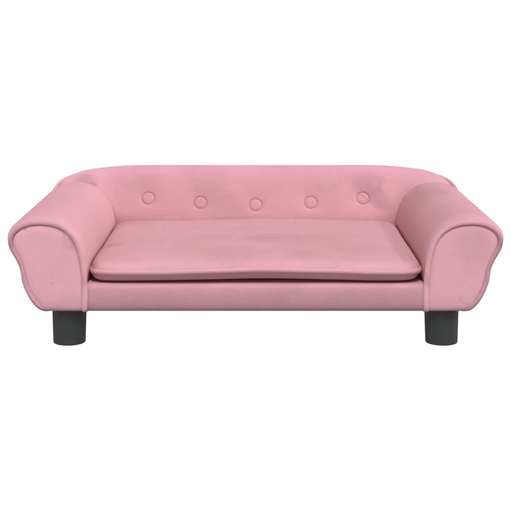 Kinderbank 70X45X26 Cm Fluweel Roze 70 x 45 x 26 cm