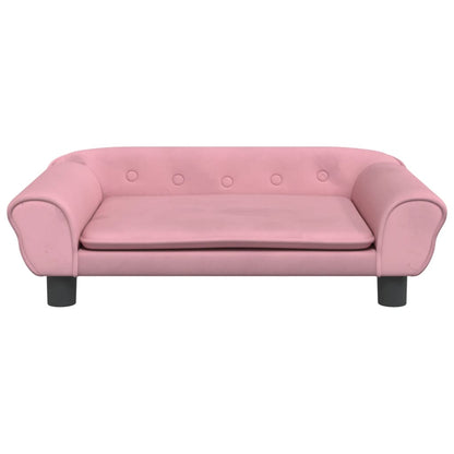 Kinderbank 70X45X26 Cm Fluweel Roze 70 x 45 x 26 cm