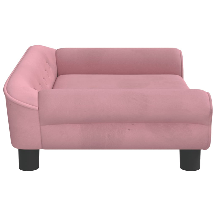 Kinderbank 70X45X26 Cm Fluweel Roze 70 x 45 x 26 cm
