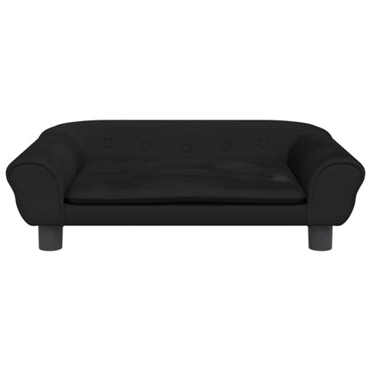 Kinderbank 70x45x26 cm fluweel zwart