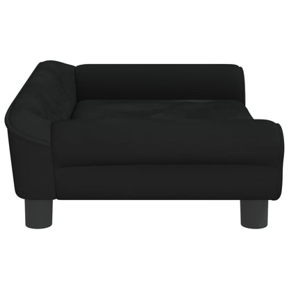 Kinderbank 70x45x26 cm fluweel zwart