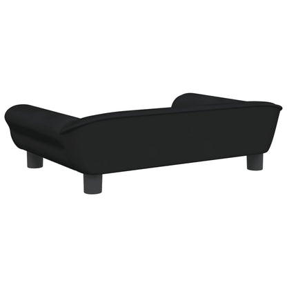 Kinderbank 70x45x26 cm fluweel zwart