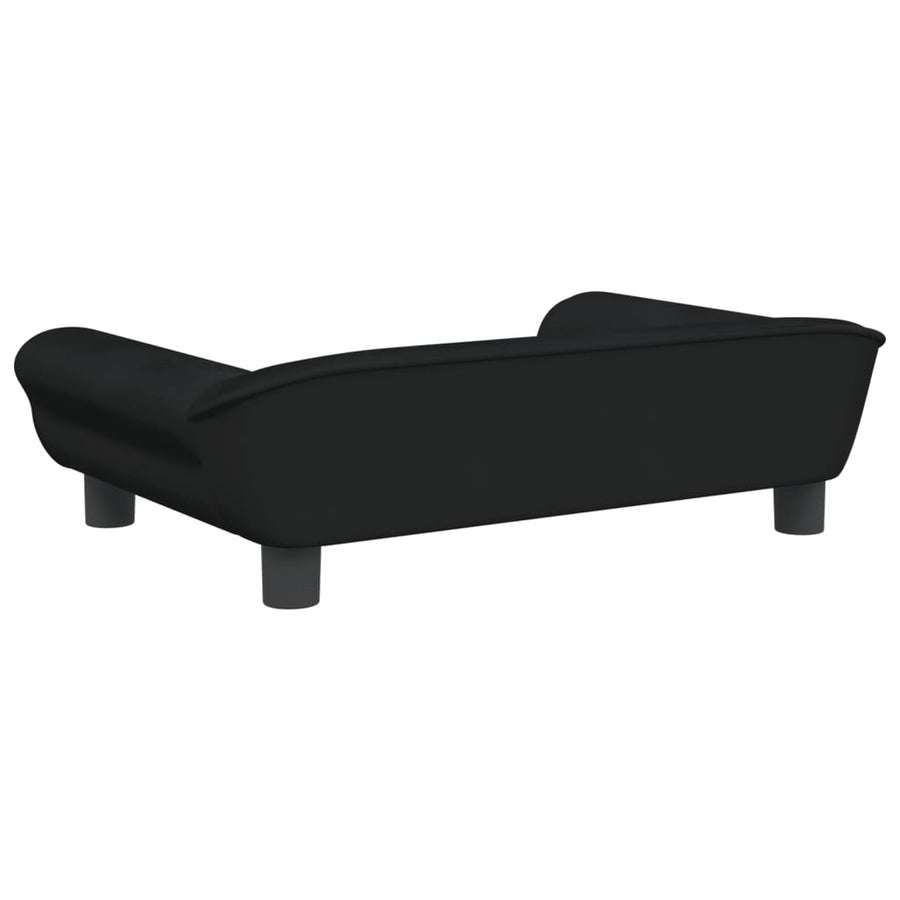 Kinderbank 70x45x26 cm fluweel zwart