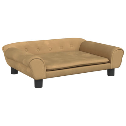 Kinderbank Fluweel 70 x 45 x 26 cm Bruin
