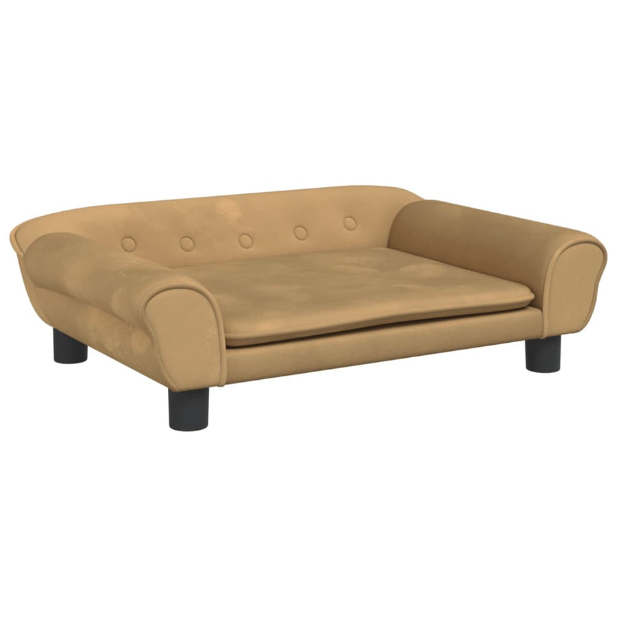 Kinderbank Fluweel 70 x 45 x 26 cm Bruin