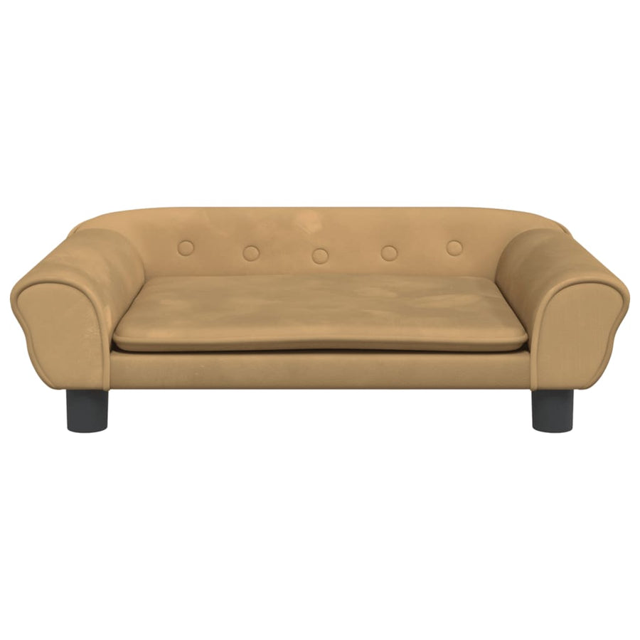 Kinderbank Fluweel 70 x 45 x 26 cm Bruin