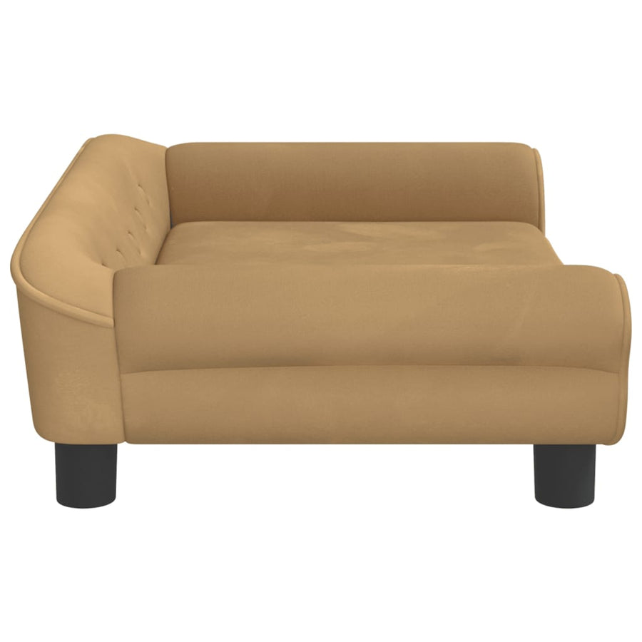 Kinderbank Fluweel 70 x 45 x 26 cm Bruin