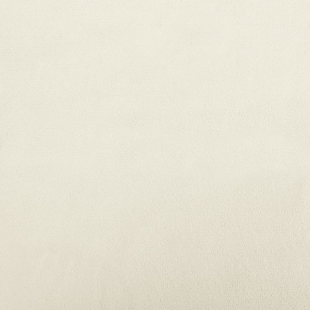 Kinderbank Met Voetensteun 100X50X30 Cm Fluweel Kleurig Crème