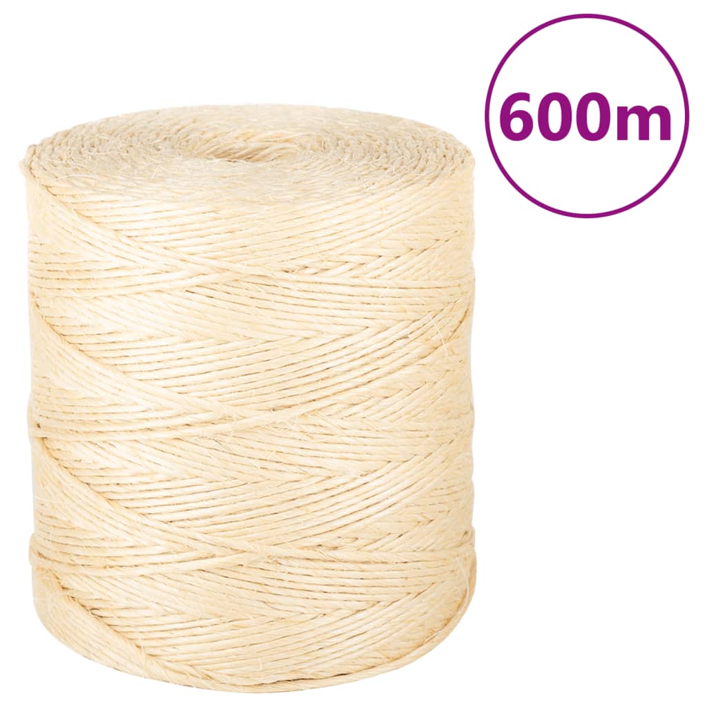Touw 2 Mm 600 M 100% Sisal 2 mm x 600 m