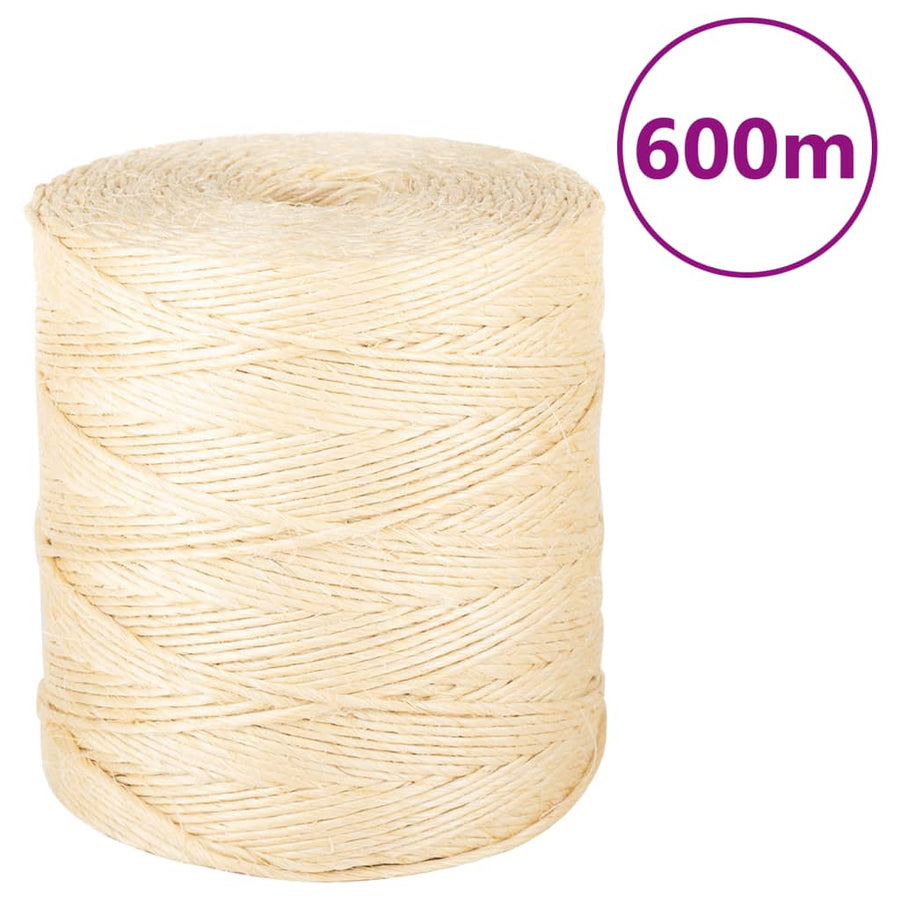 Touw 2 Mm 600 M 100% Sisal 2 mm x 600 m