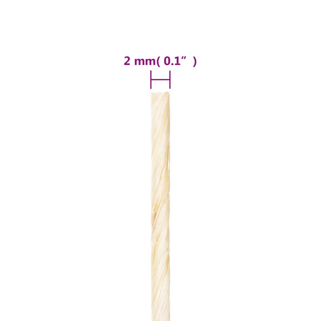 Touw 2 Mm 600 M 100% Sisal 2 mm x 600 m