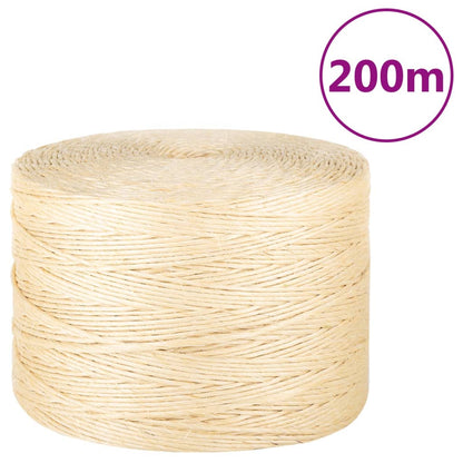 Touw 3 mm 200 m 100% sisal 3 mm 200 m