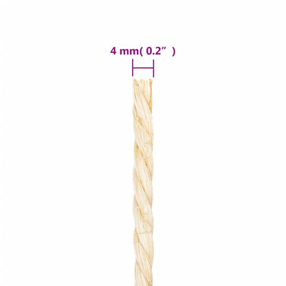 Touw 4 Mm 100 M 100% Sisal