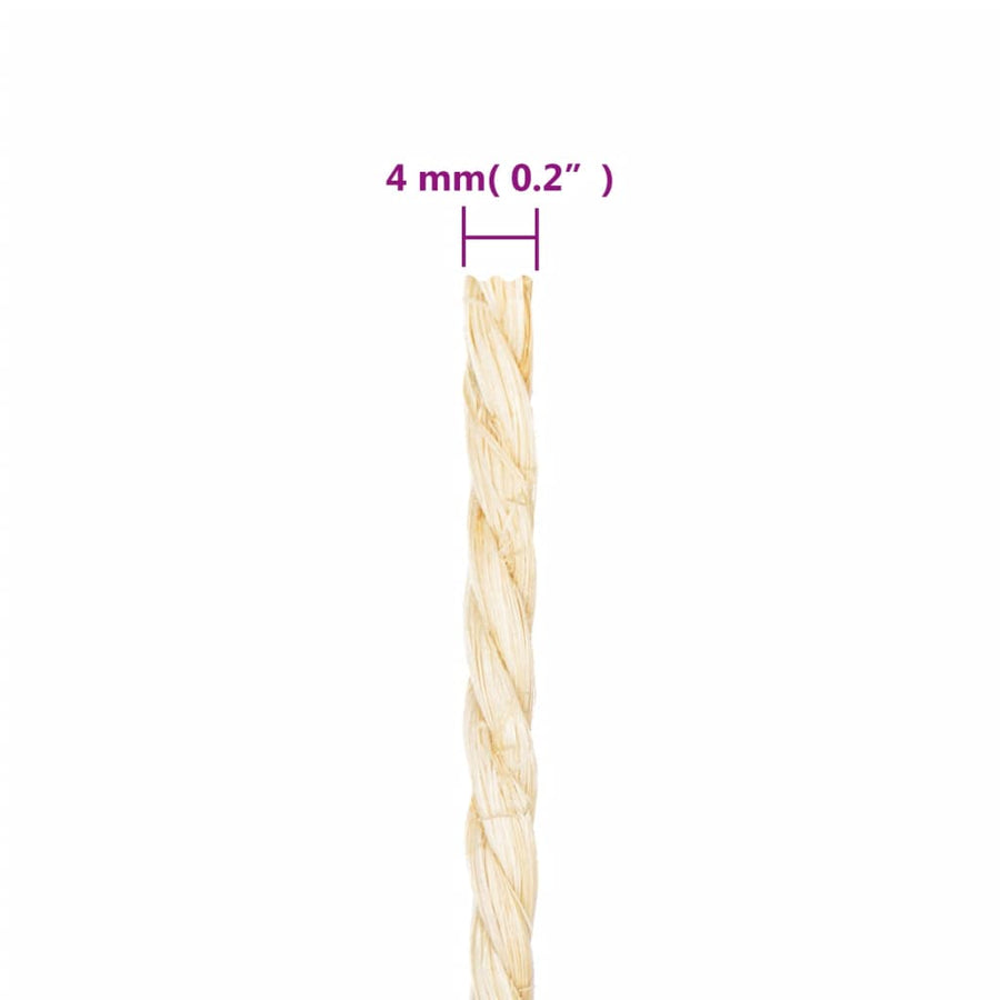 Touw 4 Mm 100 M 100% Sisal