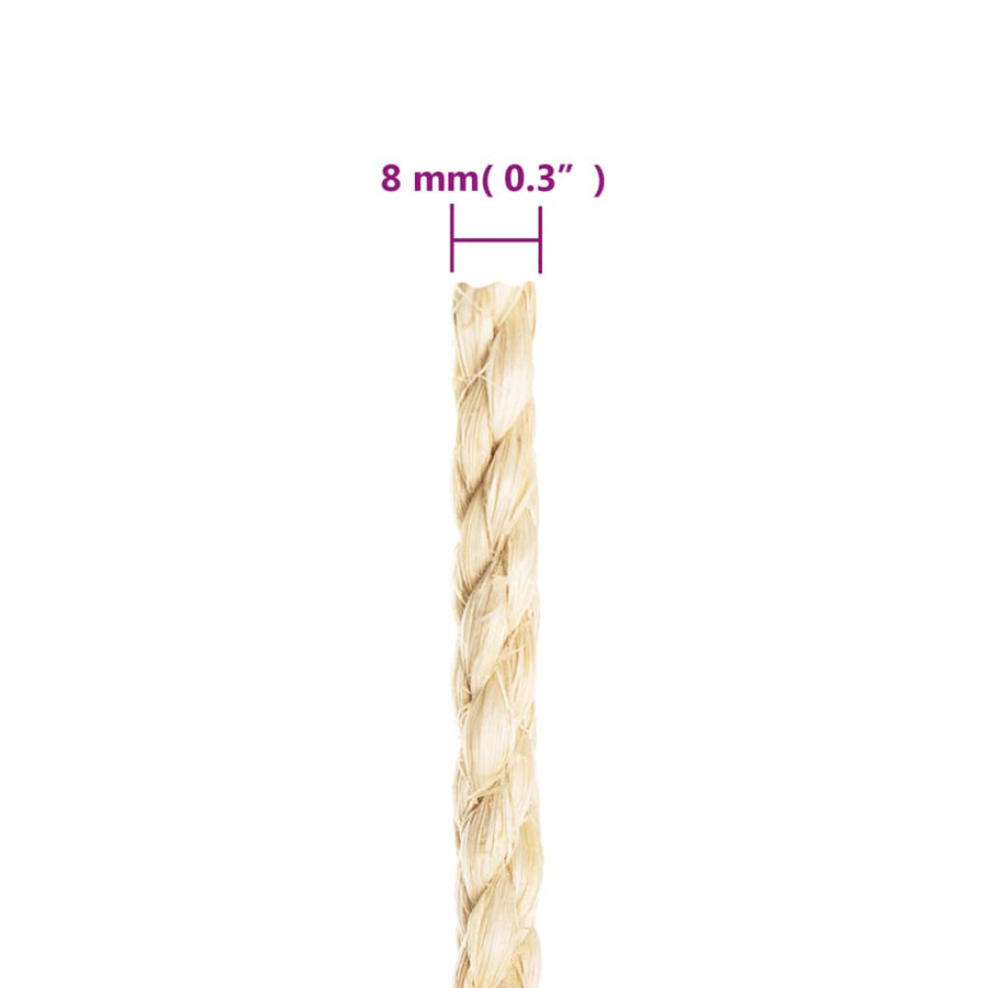 Touw 8 Mm 25 M 100% Sisal