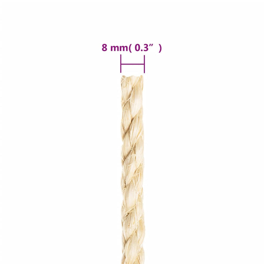 Touw 8 Mm 50 M 100% Sisal
