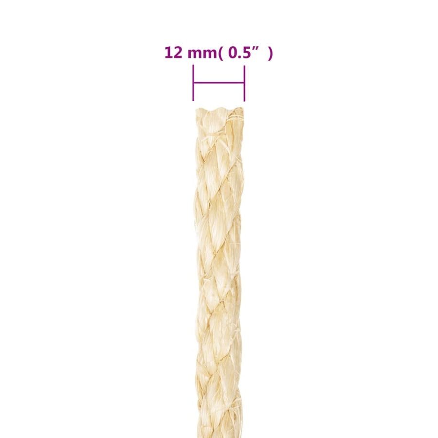 Touw 12 Mm 25 M 100% Sisal
