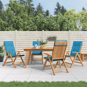 Tuinstoelen teakhout verstelbaar 4 stuks