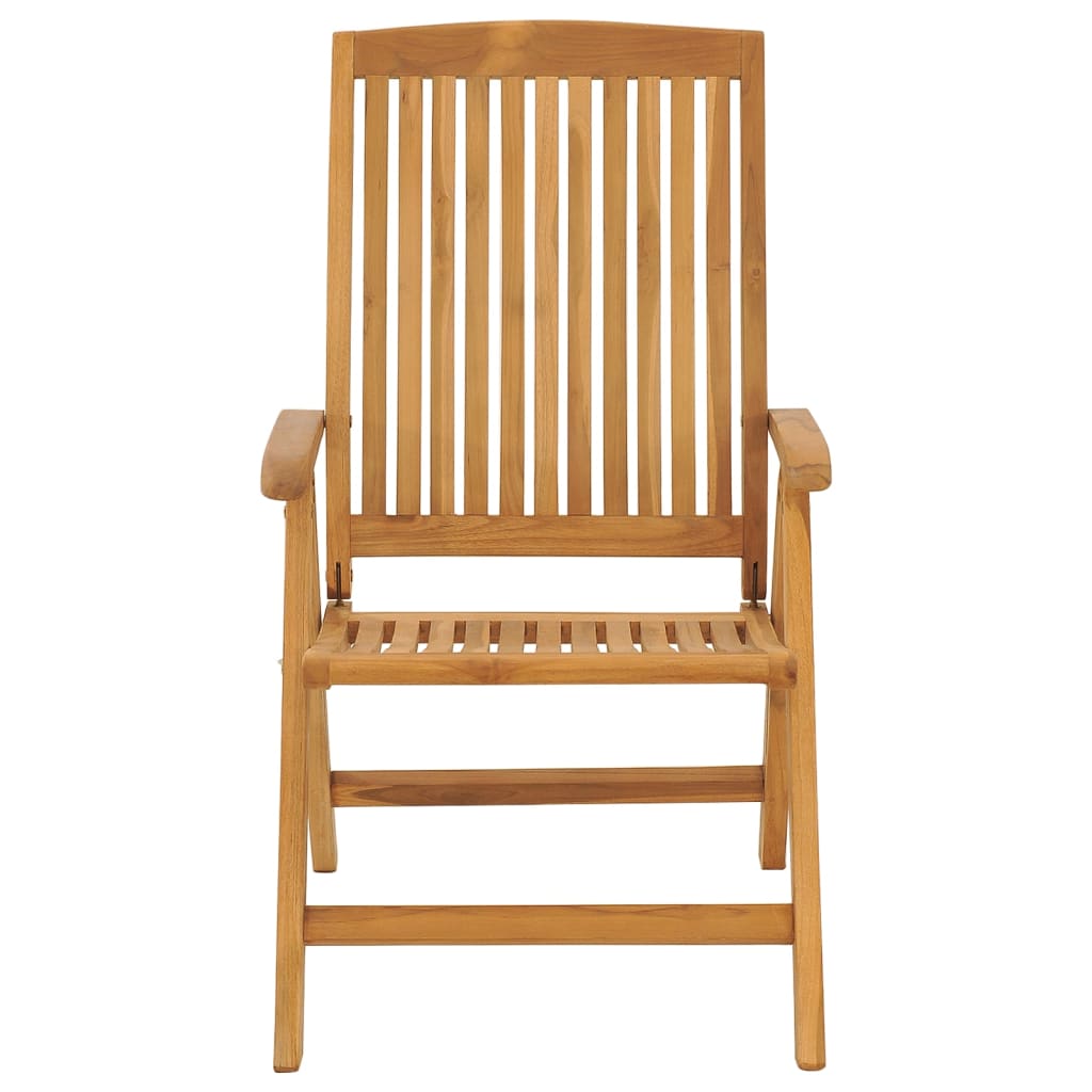 Tuinstoelen Verstelbaar Met Kussens Massief Teakhout 6 120 x 50 x 3 cm Crème