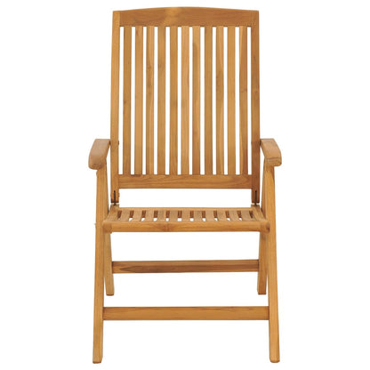 Tuinstoelen Verstelbaar Met Kussens Massief Teakhout 6 120 x 50 x 3 cm Crème