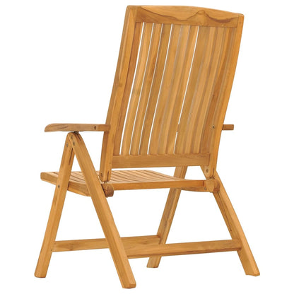 Tuinstoelen Verstelbaar Met Kussens Massief Teakhout 6 120 x 50 x 3 cm Crème