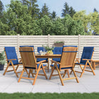 Tuinstoelen massief teakhout 6 stuks