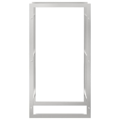 Haardhoutrek Roestvrij Staal 50 x 28 x 94 cm Zilver