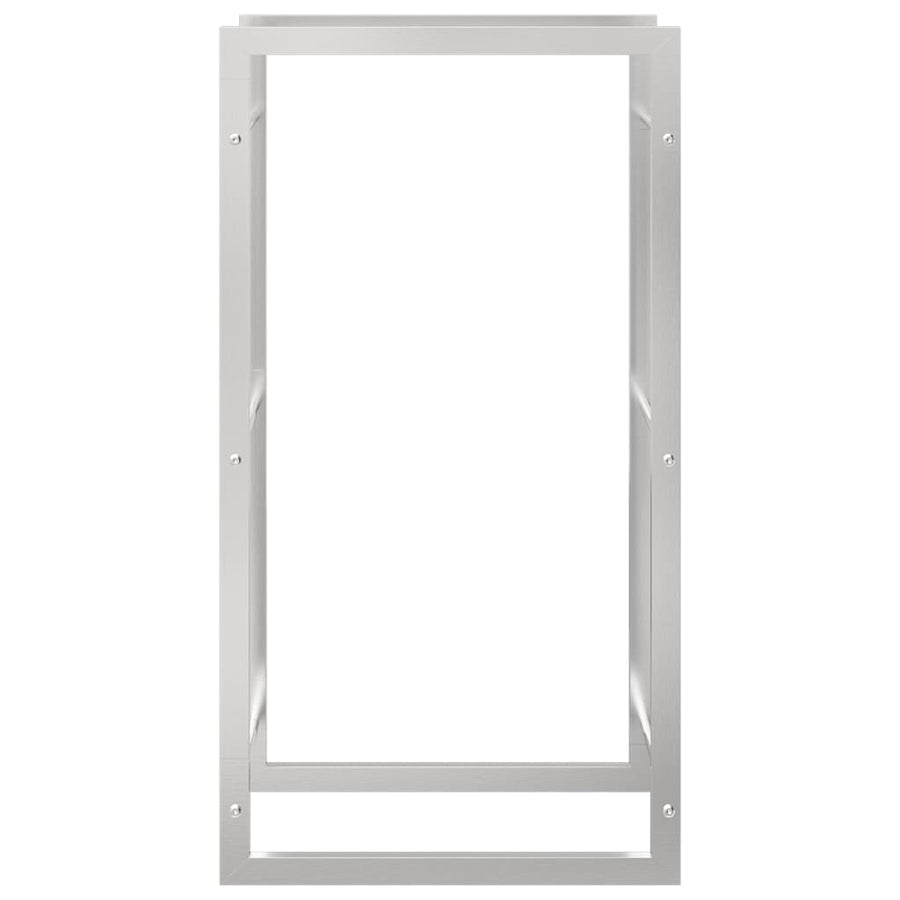 Haardhoutrek Roestvrij Staal 50 x 28 x 94 cm Zilver