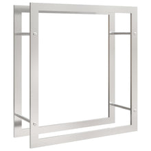 Haardhoutrek Roestvrij Staal 80 x 28 x 86 cm Zilver