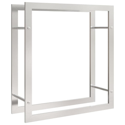 Haardhoutrek Roestvrij Staal 80 x 28 x 86 cm Zilver