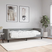 Slaapbank met matras 80x200 cm lichtgrijs