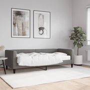 Slaapbank 80x200 cm stof donkergrijs met matras