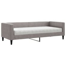 Slaapbank Met Matras 80X200 Cm Stof Taupe Taupe 80 x 200 cm