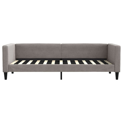 Slaapbank Met Matras 80X200 Cm Stof Taupe Taupe 80 x 200 cm