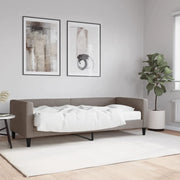 Slaapbank 80x200 cm stof taupe