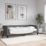 Slaapbank 90x200 cm stof donkergrijs met matras