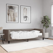 Slaapbank met matras 90x200 cm stof taupe