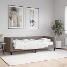 Slaapbank Met Matras 90X200 Cm Stof Taupe Taupe 90 x 200 cm